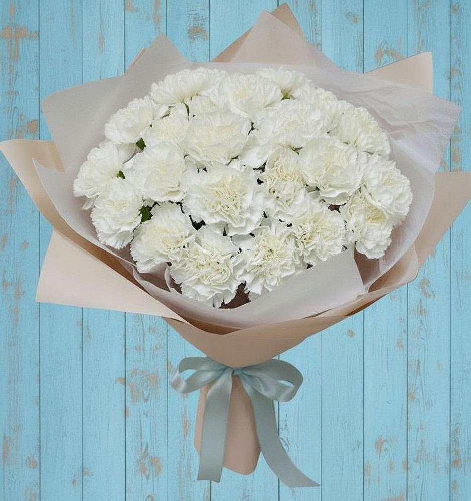 Букет цветов из: Гвоздики в Раздольном Приморского края