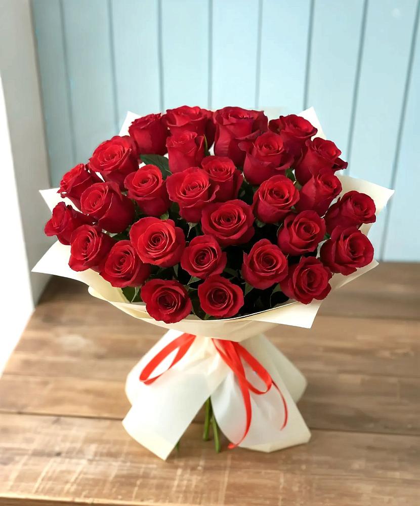 Букет 29 Красных роз в Раздольном Приморского края