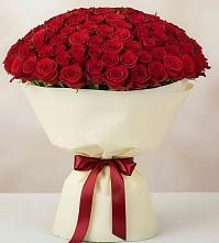 Букет 101 Красная роза Милано в Раздольном Приморского края