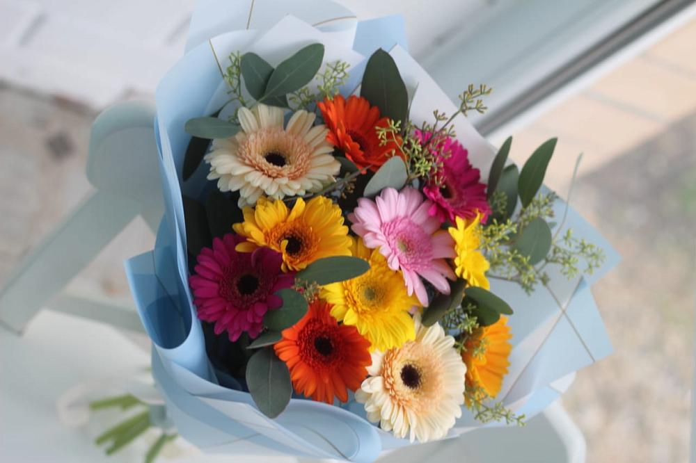 Букет цветов из: Герберы в Раздольном Приморского края