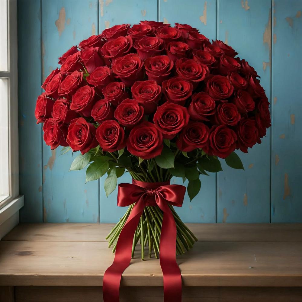 Букет Красные розы Блэк Меджик в Раздольном Приморского края