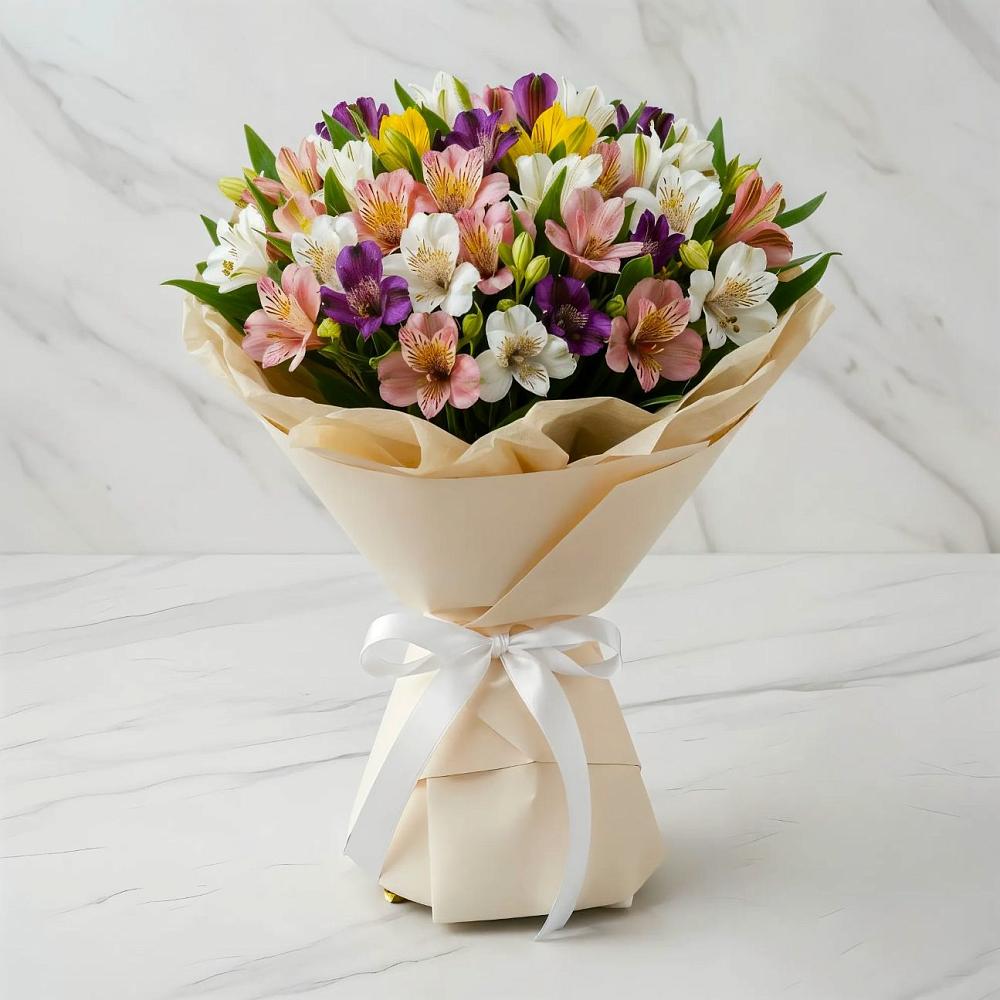 Букет цветов из: Альстромерии в Раздольном Приморского края