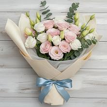 Букет цветов из:  Лизиантусы #REPLACE_PRED# Раздольном Приморского края