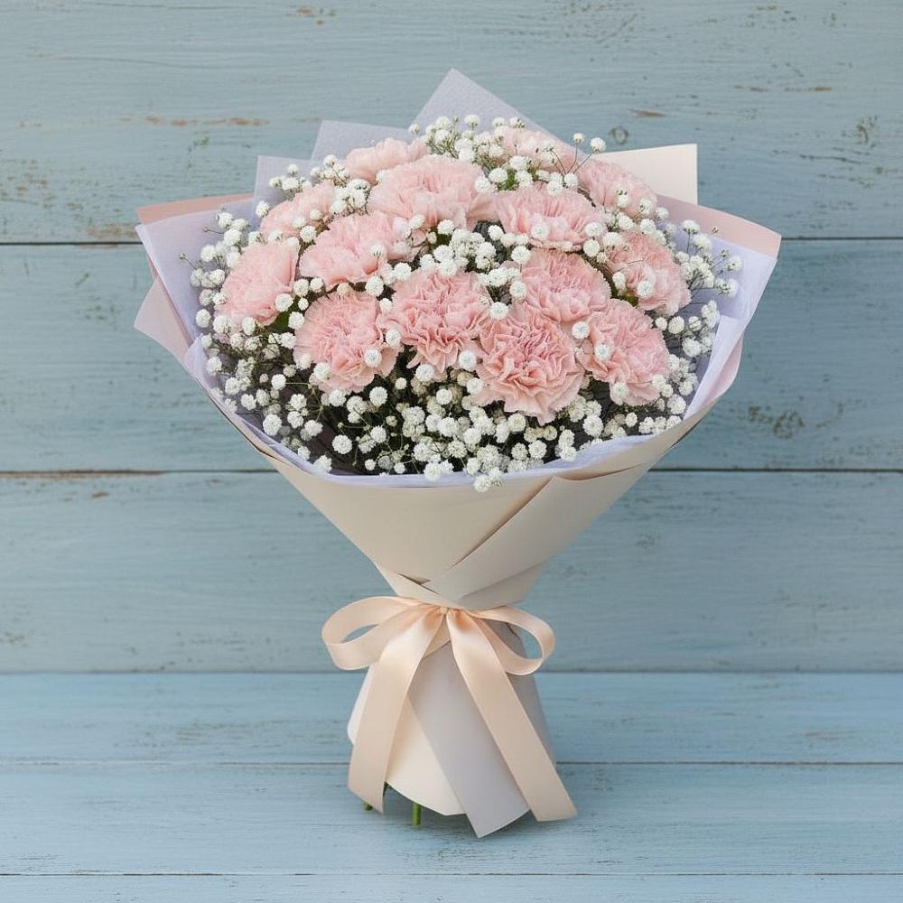 Букет цветов из: Гвоздики в Раздольном Приморского края