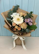 Букет цветов из:  Герберы и Хризантемы в Раздольном Приморского края