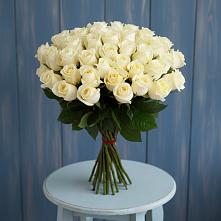 Букет 51 Белая роза Эдлесс Лав #REPLACE_PRED# Раздольном Приморского края