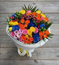 Букет цветов из:  Розы и Хризантемы в Раздольном Приморского края