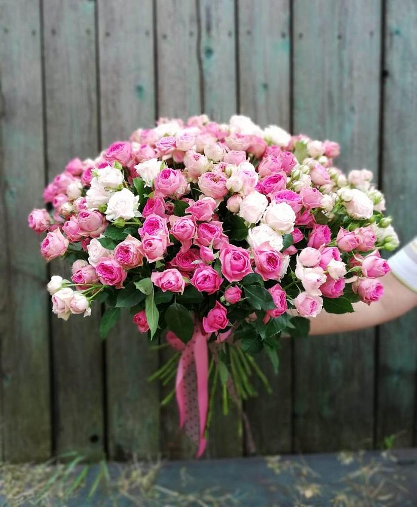 Букет Розовые кустовые розы Натали и Лав Лидия в Раздольном Приморского края