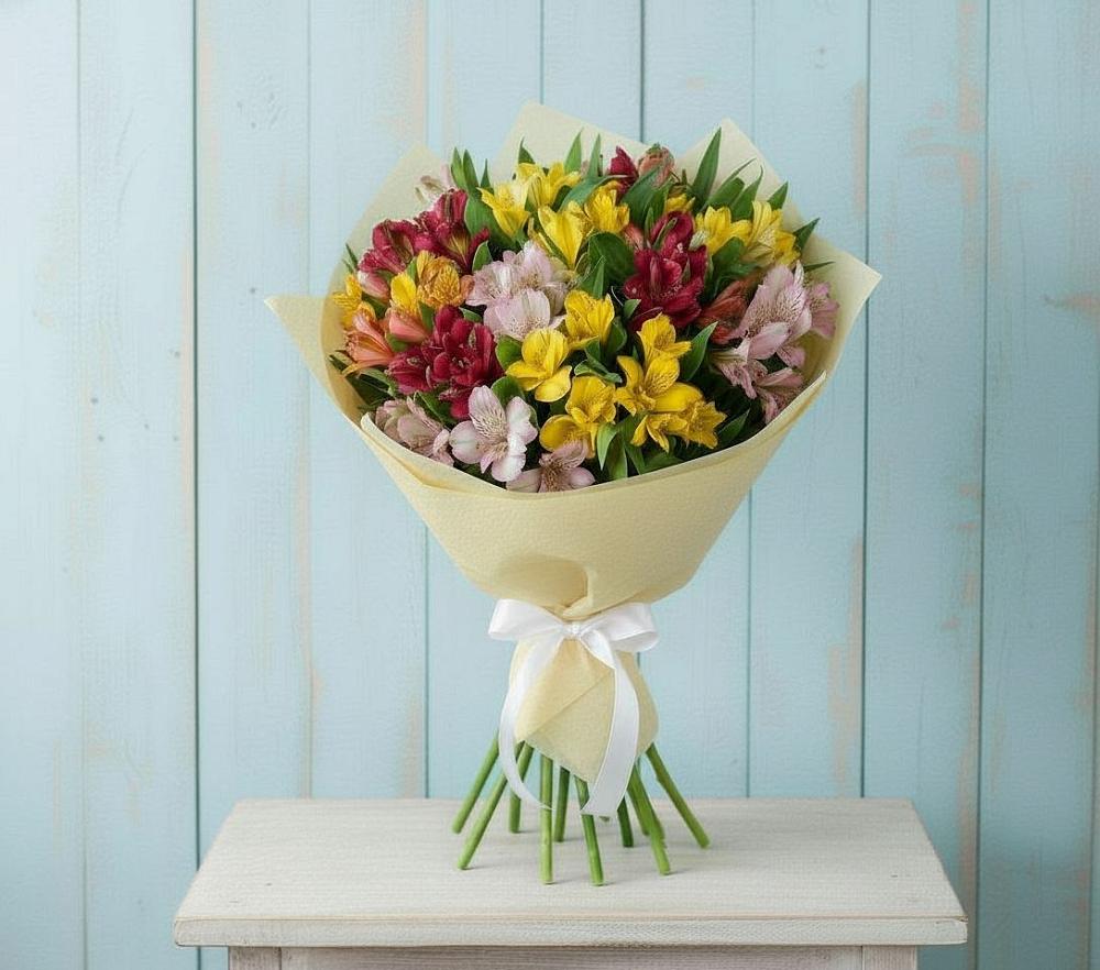 Букет цветов из: Альстромерии в Раздольном Приморского края