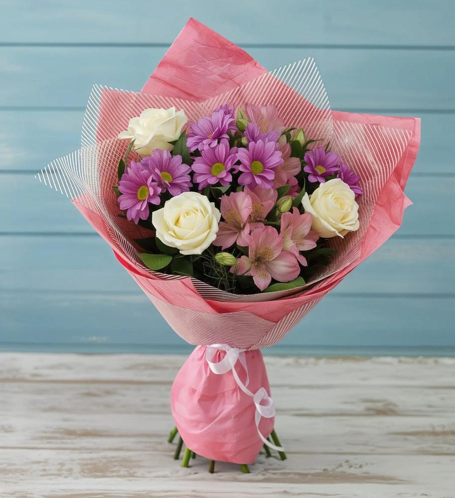 Букет цветов из: Герберы в Раздольном Приморского края