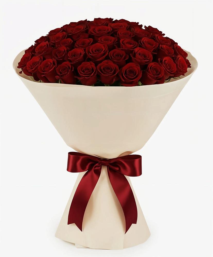 Букет 101 Бордовая роза Блэк Бакарра в Раздольном Приморского края