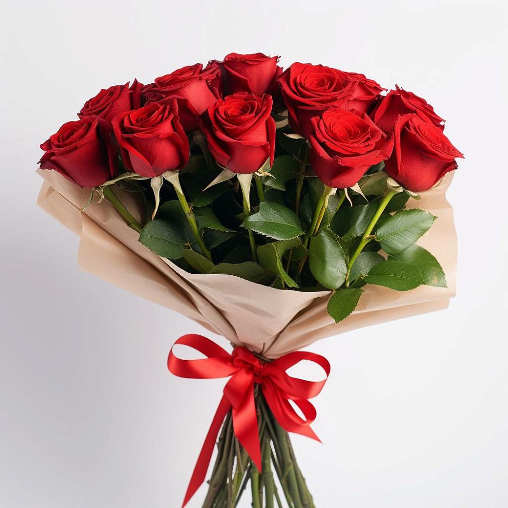 Букет 11 Красных роз Эдлесс Лав в Раздольном Приморского края
