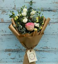 Букет цветов из:  Розы и Лизиантусы #REPLACE_PRED# Раздольном Приморского края
